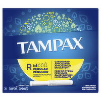 Tampax Tampax Cardboard Tampons Regular Absorbency, 20 Ct, 20 Each