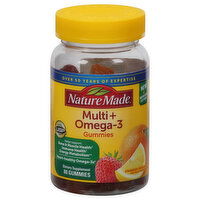 Nature Made Multi + Omega-3, Strawberry, Lemon & Orange, 80 Each