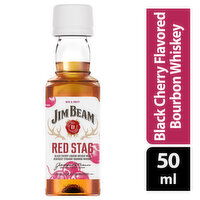 Jim Beam Red Stag Red Stag Black Cherry Bourbon Whiskey, 50 Millilitre