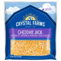 Crystal Farms Cheese, Cheddar Jack, 32 Ounce