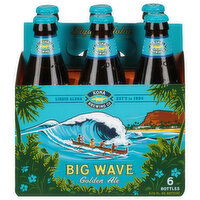 Kona Brewing Co Beer, Golden Ale, Big Wave, 6 Each