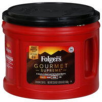 Folgers Coffee, Ground, Med-Dark, Gourmet Supreme, 22.6 Ounce