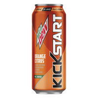 Mountain Dew KickStart Juice Drink, Orange Citrus Flavored, Energizing, 16 Ounce