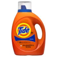 Tide Liquid Laundry Detergent, Original, 84 fl oz, 64 Loads, 84 Fluid ounce