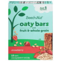 Beech-Nut Oaty Bars, with Fruit & Whole Grain, Strawberry, 15 Each