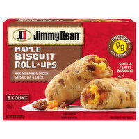 Jimmy Dean Biscuit Roll Ups, Maple, 8 Each