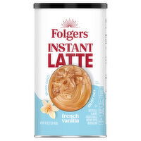 Folgers Instant Latte, French Vanilla, 16 Ounce