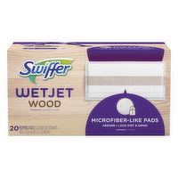 Swiffer Mopping Pads, Wood, Wetjet, 20 Each