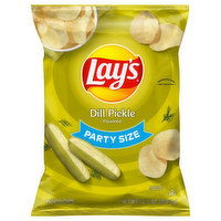 Lay's Potato Chips, Dill Pickle Flavored, Party Size, 12.5 Ounce