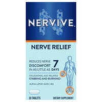 Nervive Tablets Nerve Relief, 30 Each
