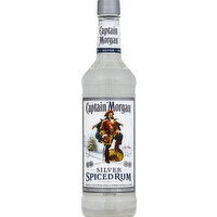 Captain Morgan Rum, Spiced, Silver, 750 Millilitre