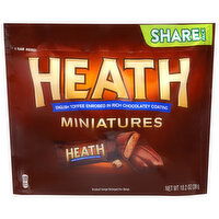 Heath English Toffee Bar, Milk Chocolate, Miniatures, Share Pack, 10.2 Ounce