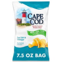 Cape Cod® Less Fat Sea Salt & Vinegar Kettle Cooked Chips, 7.5 Ounce