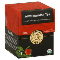 Buddha Teas Herbal Tea, Organic, Ashwagandha Tea, Tea Bags, 18 Each