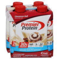 Premier Protein High Protein Shake, Cinnamon Roll, 4 Pack, 4 Each