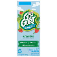 Go-Gurt Simply Yogurt, Low Fat, Strawberry, 8 Each