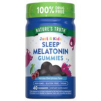 Nature's Truth Melatonin Gummies, Just 4 Kidz, Delicious Cherrylicious Flavor, 40 Each