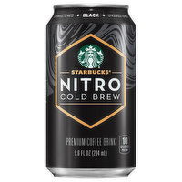 Starbucks Nitro Premium Cold Brew Black Unsweetened Coffee Drink, 9.6 Fluid ounce
