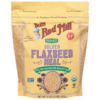 Bob's Red Mill Flaxseed Meal, Organic, Golden, 32 Ounce