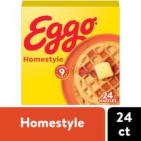 Eggo Frozen Waffles, Homestyle, Family Pack, 29.6 Ounce