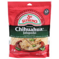 Supremo Chihuahua Shredded Cheese, Jalapeno, 7.06 Ounce