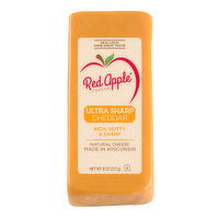 Red Apple Cheese Cheese, Cheddar, Ultra Sharp, 8 Ounce