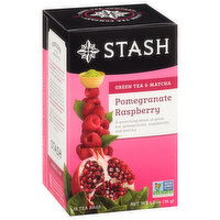 Stash Green Tea & Matcha, Pomegranate Raspberry, Bags, 18 Each