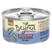 Beyond Cat food, Grain Free, Trout & Catfish Recipe, Pate, 3 Ounce