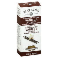 Watkins Vanilla Extract, Double Strength, Imitation Clear, 2 Ounce