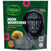 Bibigo Wontons, Chicken & Vegetable, Mini, 24 Ounce