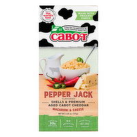 Cabot Macaroni & Cheese, Pepper Jack Flavored, 6.25 Ounce