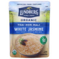 Lundberg Family Farms Rice, White, Jasmine, 8 Ounce