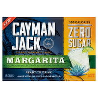 Cayman Jack Margarita, Zero Sugar, 12 Each