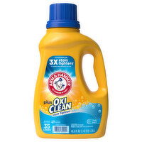 Arm & Hammer Plus OxiClean Detergent, Stain Fighters, Fresh Scent, 45.5 Fluid ounce