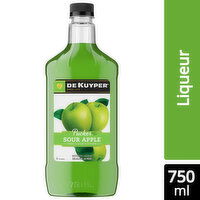 DeKuyper Pucker Pucker Sour Apple Schnapps Liqueur, 750 Millilitre