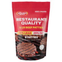 Holten Restaurant Quality 1/4lb Beef Patties, 32 Ounce