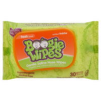 Boogie Wipes Nose Wipes, Gentle Saline, Fresh Scent, 30 Each