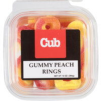 Cub Gummy Peach Rings, 10 Ounce