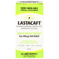 Lastacaft Eye Drops, Eye Allergy Itch Relief, Once Daily, 0.17 Fluid ounce