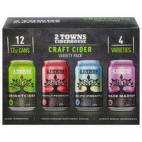 2 Towns Ciderhouse Craft Cider Variety Pack, 12 Each