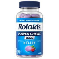 Rolaids Power Chews Berry Flavored 1000 mg Heartburn Relief, 32 Each