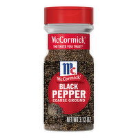 McCormick Coarse Ground Black Pepper, 3.12 Ounce