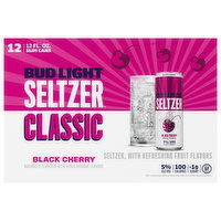 Bud Light Seltzer Seltzer, Classic, Black Cherry, 12 Each