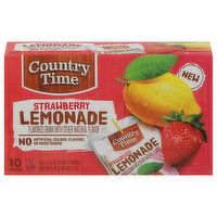 Country Time Lemonade, Strawberry, 10 Each