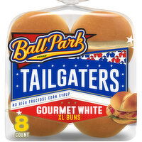 Ball Park Tailgaters Gourmet White Extra Large Buns, 8 count, 21 oz, 8 Each