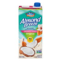 Almond Breeze Unsweetened Original Almondmilk Coconutmilk Blend, 32 Fluid ounce