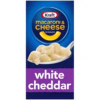 Kraft White Cheddar Macaroni & Cheese Dinner with Pasta Shells, 7.3 Ounce