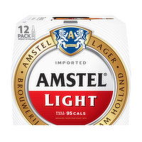 Amstel Light Beer, Lager, 12 Pack, 12 Fluid ounce