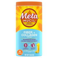 Metamucil Fiber + Collagen Daily, Plant Based, 60 Doses, 19.9 Ounce