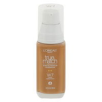 L'Oreal True Match Foundation, Super-Blendable, Warm Medium Deep W7, 1 Fluid ounce